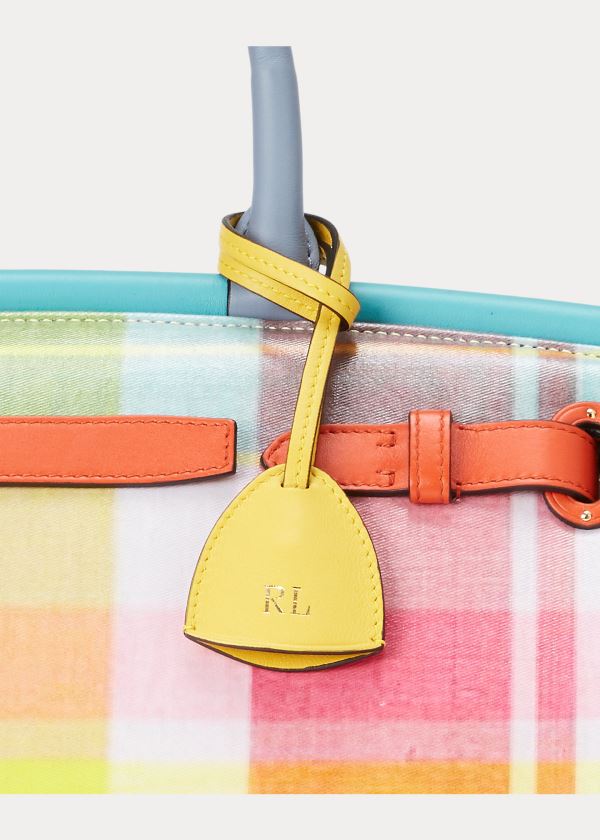 Ralph Lauren Madras Large RL50 Handbag Viacfarebný | AlZYmOKl