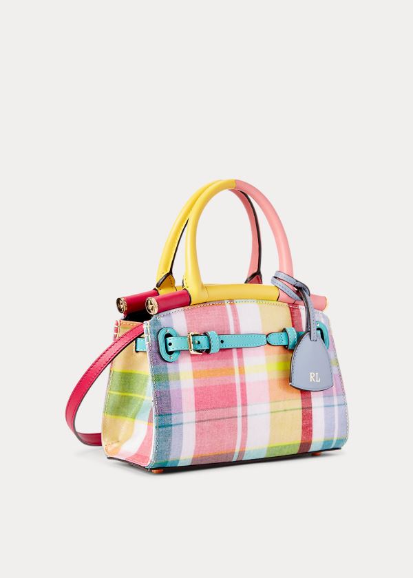 Ralph Lauren Madras Mini RL50 Handbag Viacfarebný | aKjrLaYN