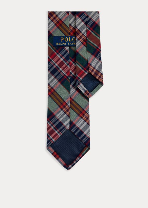 Ralph Lauren Madras Narrow Tie Viacfarebný | LbsEKiaW