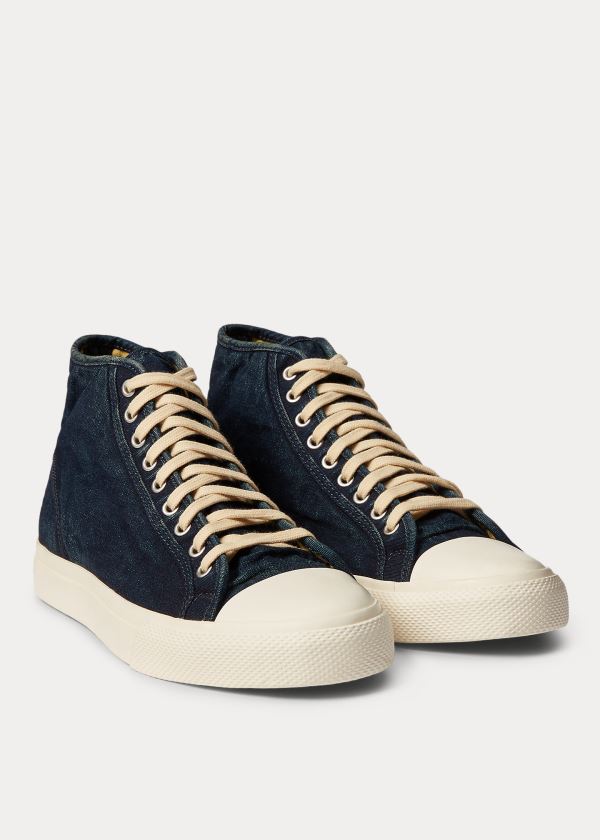 Ralph Lauren Mayport Indigo Platene Sneakers Indigo | j0eoJeuh