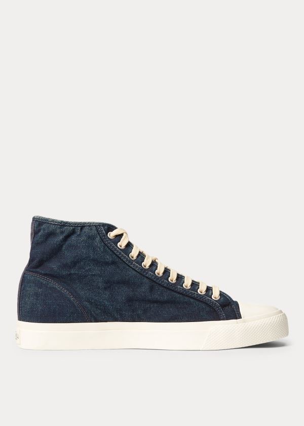 Ralph Lauren Mayport Indigo Platene Sneakers Indigo | j0eoJeuh