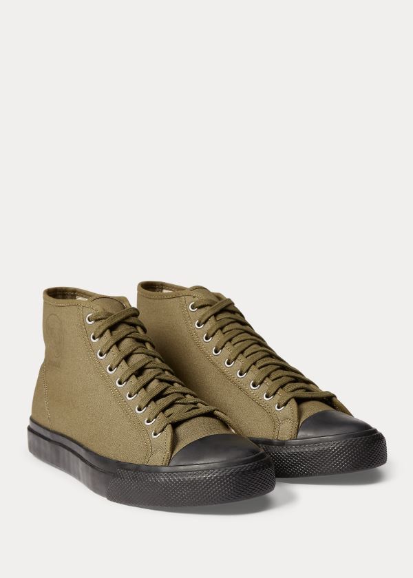 Ralph Lauren Mayport Platene Sneakers Olivy Zelené | I4hR9PMn