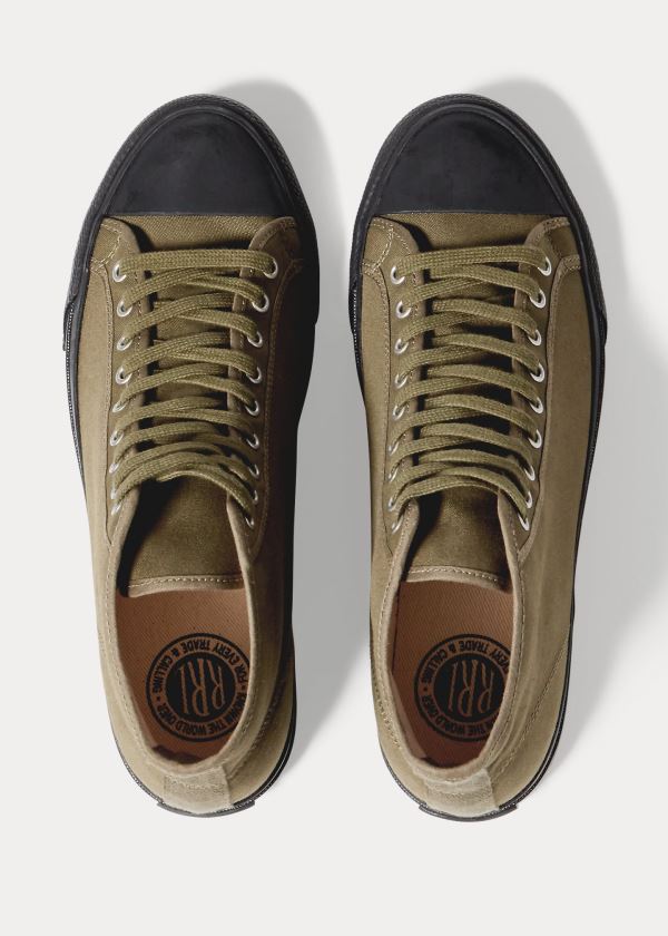 Ralph Lauren Mayport Platene Sneakers Olivy Zelené | Uqoqqbgx