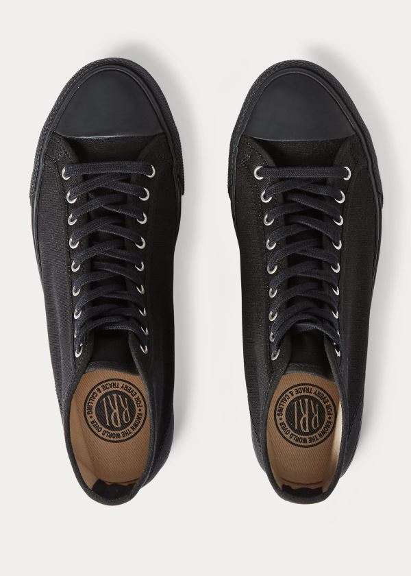 Ralph Lauren Mayport Platene Sneakers Černé | JZ4REh3v