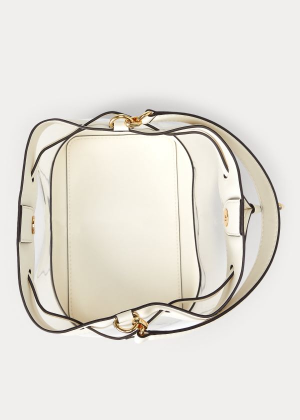 Ralph Lauren Medium Debby Drawstring Bag Krém | 8LXZ5w1u