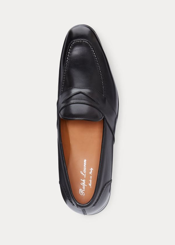 Ralph Lauren Meegan Penny Loafer Černé | SKxNYSik