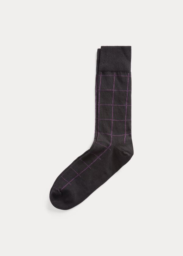 Ralph Lauren Mercerized Bavlněné Šaty Socks Černé | TN1MJh0W