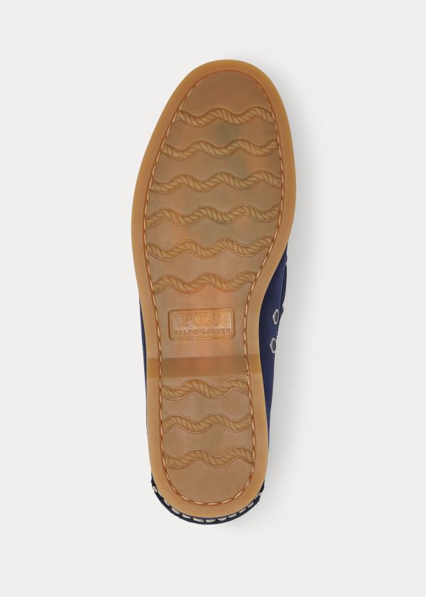 Ralph Lauren Merton Semišové Lodní Shoe Tmavě Blankyt | 8BoViFGM