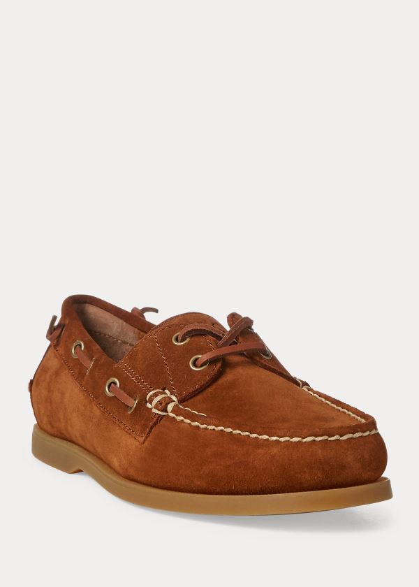 Ralph Lauren Merton Semišové Lodní Shoe Hnědé | bVHhv2WI
