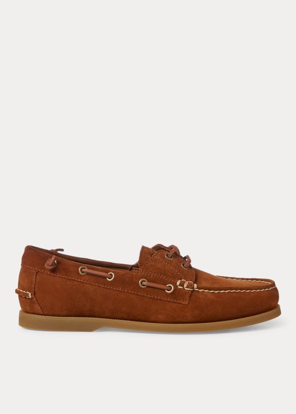 Ralph Lauren Merton Semišové Lodní Shoe Hnědé | bVHhv2WI