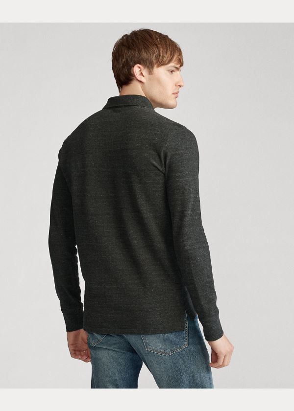 Ralph Lauren Mesh Long-Sleeve Polo Shirt – All Fits Tmavě Šedé | 0SW6m5RQ