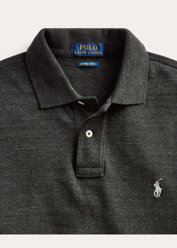 Ralph Lauren Mesh Long-Sleeve Polo Shirt – All Fits Tmavě Šedé | 0SW6m5RQ