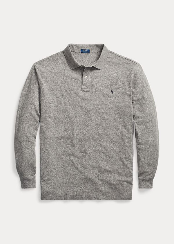 Ralph Lauren Mesh Long-Sleeve Polo Shirt Blankyt | dNkWGAZH