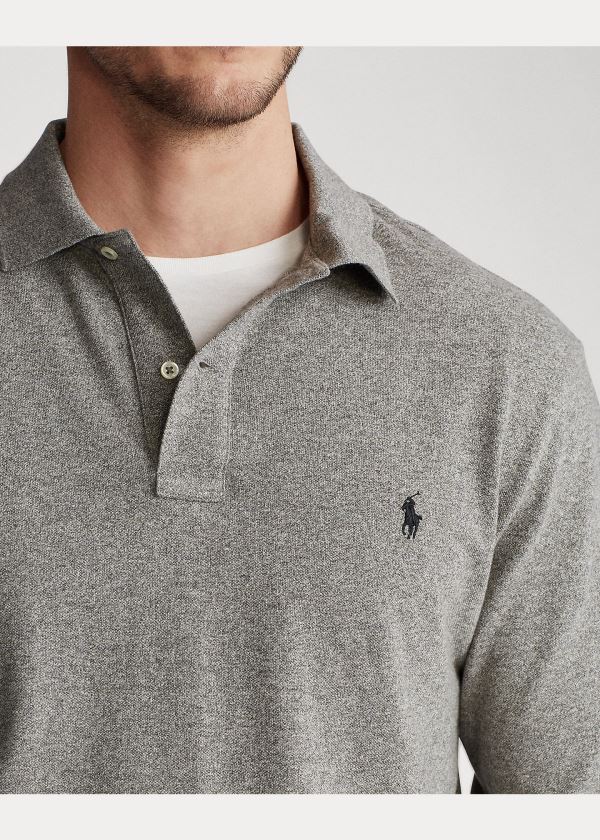 Ralph Lauren Mesh Long-Sleeve Polo Shirt Blankyt | dNkWGAZH