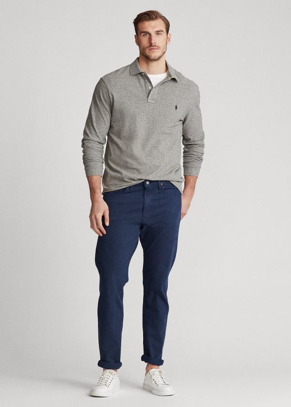 Ralph Lauren Mesh Long-Sleeve Polo Shirt Blankyt | dNkWGAZH