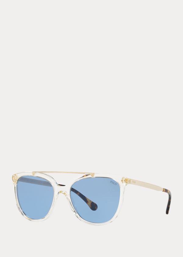 Ralph Lauren Metal-Frame Square Sunglasses Šedé | EWBOniJn