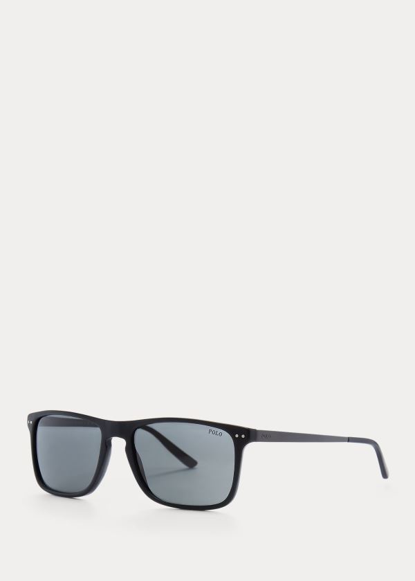Ralph Lauren Metal Temple Sunglasses Černé | Vn4OTeSX