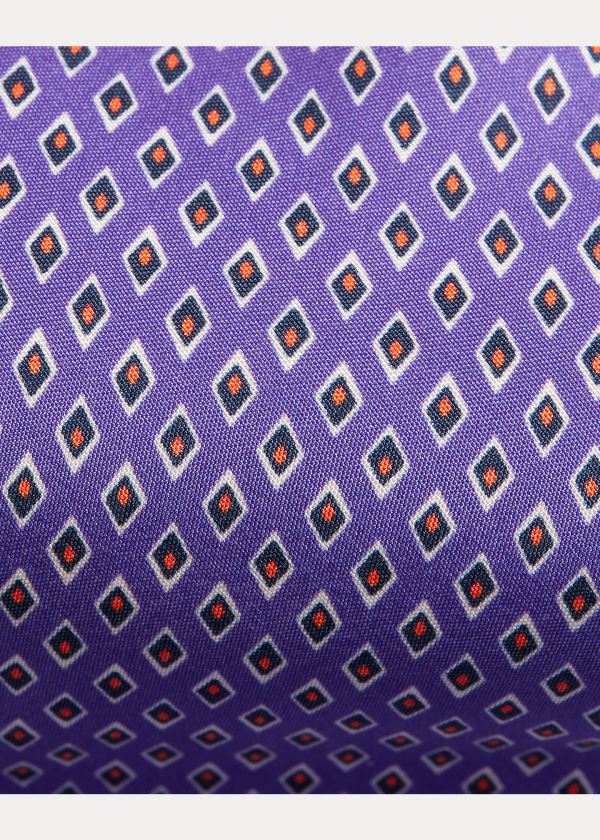 Ralph Lauren Micro-Diamond Silk Tie Fialové | 4rHpDAMA