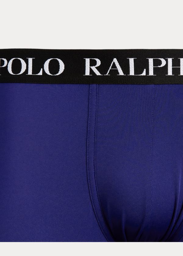 Ralph Lauren Microfiber Boxerské Brief Královská Modrá Blankyt Bílé | HvtABR4C