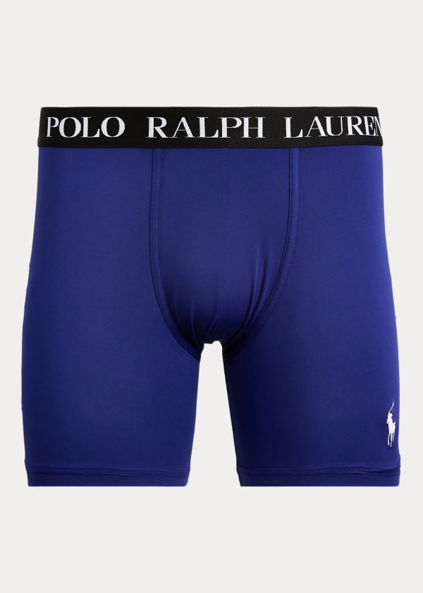 Ralph Lauren Microfiber Boxerské Brief Královská Modrá Blankyt Bílé | HvtABR4C