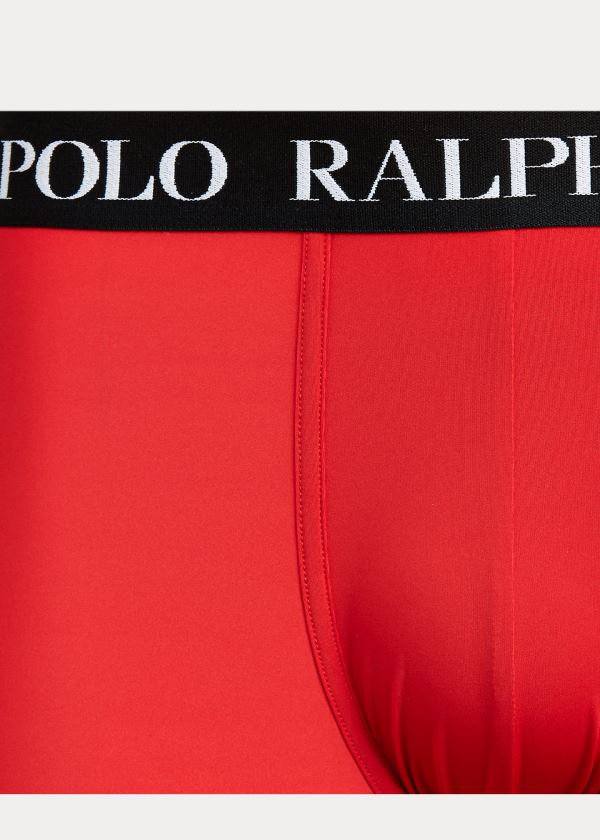 Ralph Lauren Microfiber Boxerské Brief Červené Černé | jospR1yU