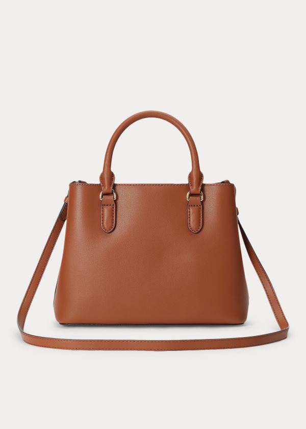 Ralph Lauren Mini Læder Marcy Satchel Hnědé | Cj5HQPkk