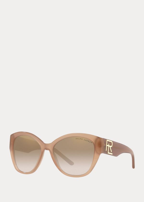 Ralph Lauren Mirrored Butterfly Sunglasses Hnědožlutý | smV28lES