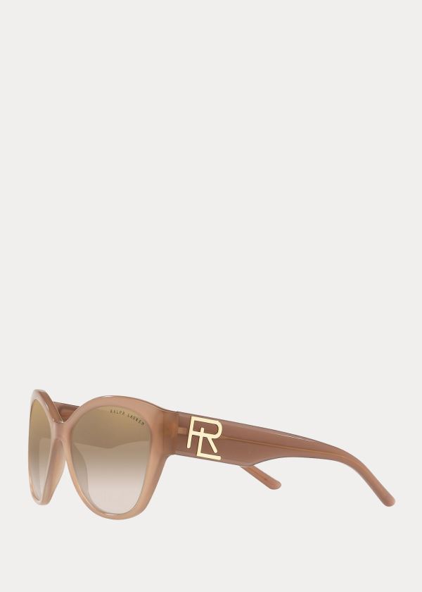 Ralph Lauren Mirrored Butterfly Sunglasses Hnědožlutý | smV28lES