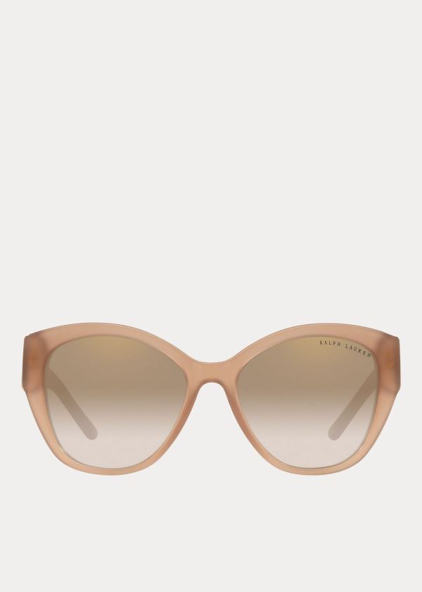 Ralph Lauren Mirrored Butterfly Sunglasses Hnědožlutý | smV28lES