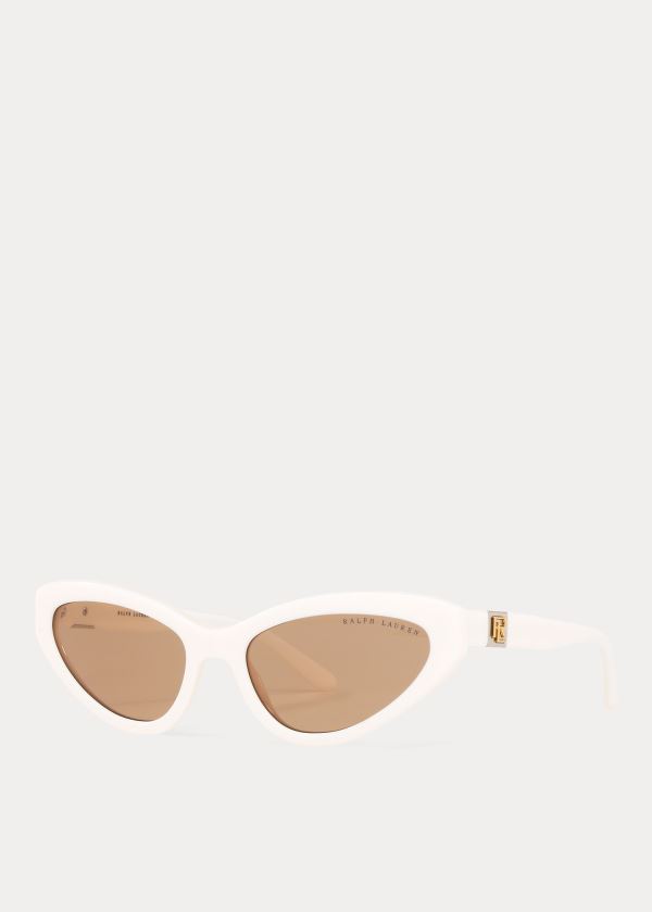 Ralph Lauren Modern Cat-Eye Sunglasses Krém Bílé | cjyKSfBs