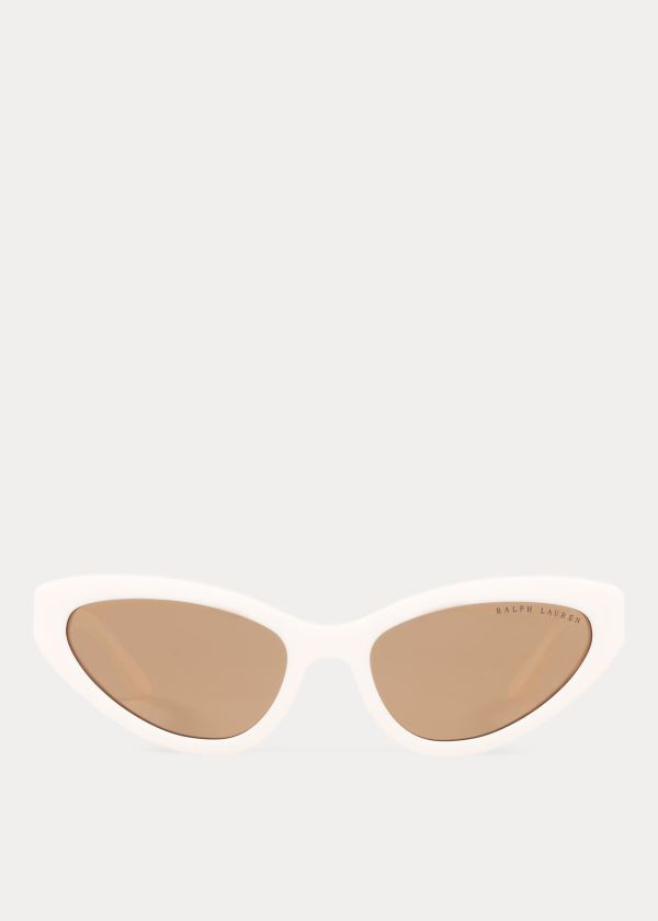 Ralph Lauren Modern Cat-Eye Sunglasses Krém Bílé | cjyKSfBs