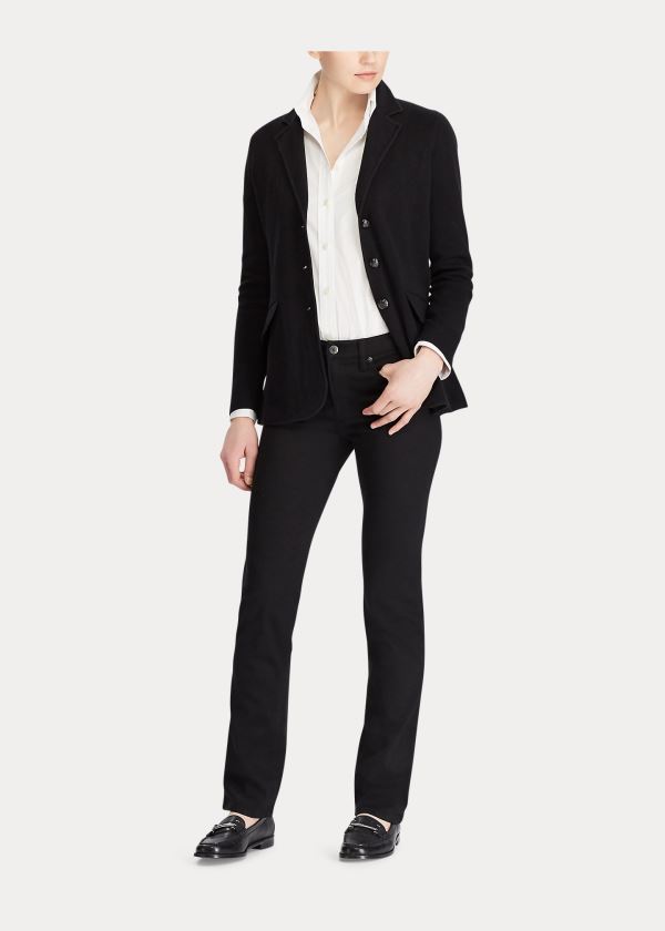 Ralph Lauren Modern Straight Curvy Jean Černé | KIeJgYgi