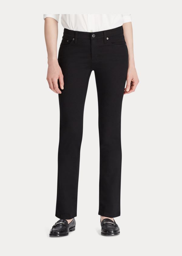 Ralph Lauren Modern Straight Curvy Jean Černé | KIeJgYgi
