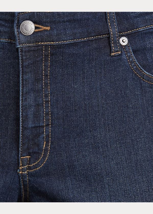 Ralph Lauren Modern Straight Curvy Jean Tmavě Královská Modrá Blankyt | p1eHtOnB