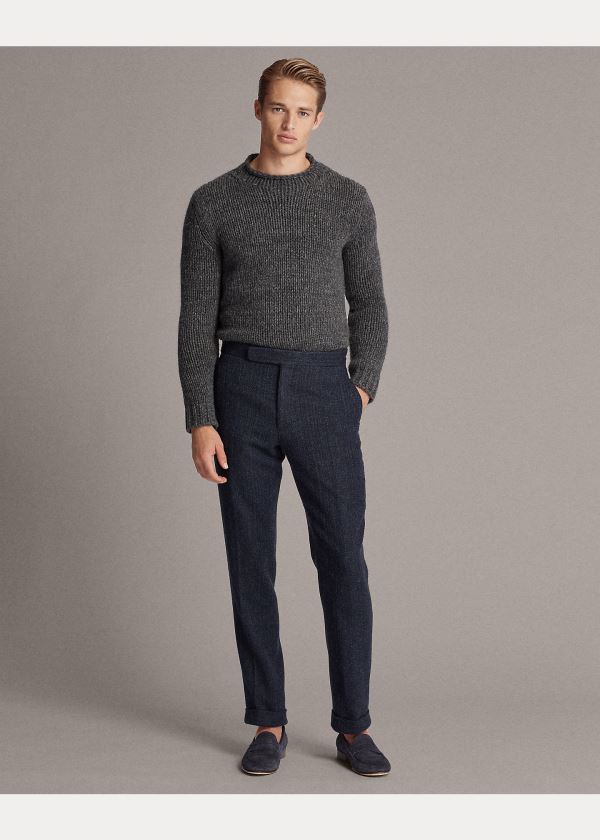 Ralph Lauren Mouliné Cashmere Svetrové Tmavě Šedé | EbBUIxJC