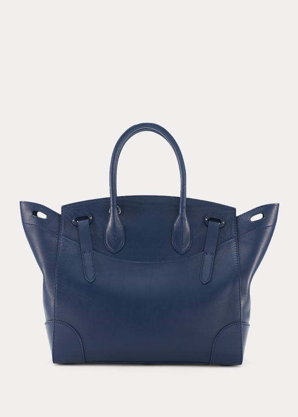 Ralph Lauren Nappa Læder Soft Ricky 33 Tmavě Blankyt | SYB05tU8