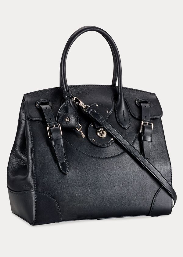 Ralph Lauren Nappa Læder Soft Ricky 33 Černé | mCBA80Sy