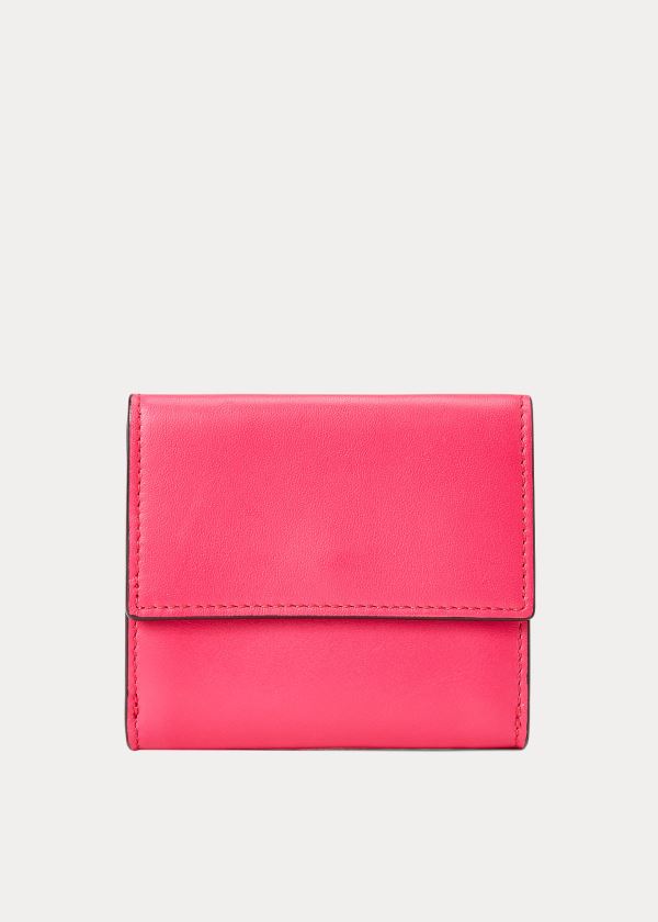 Ralph Lauren Nappa Læder Wallet Růžové | BDxThKp7