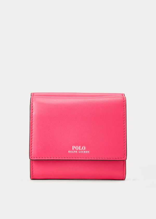 Ralph Lauren Nappa Læder Wallet Růžové | BDxThKp7