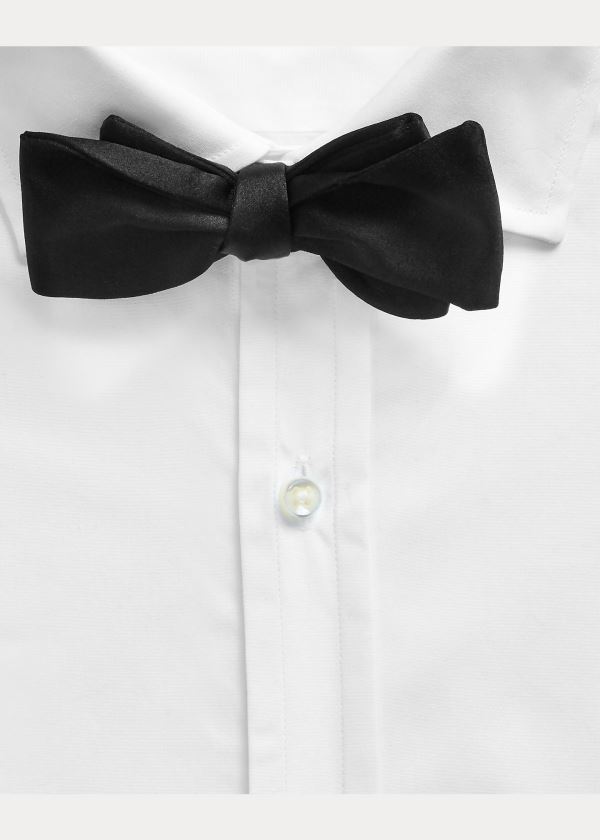 Ralph Lauren Narrow Silk Satin Bow Tie Tmavě Blankyt | 8oZqtPm8