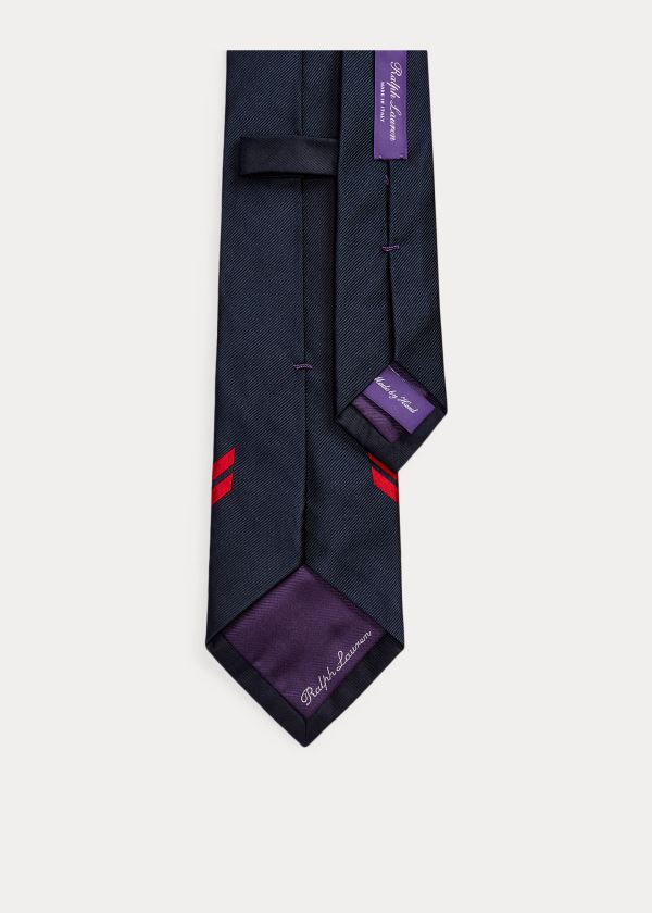 Ralph Lauren Nautical Silk Tie Tmavě Blankyt Červené | pK0pdPae