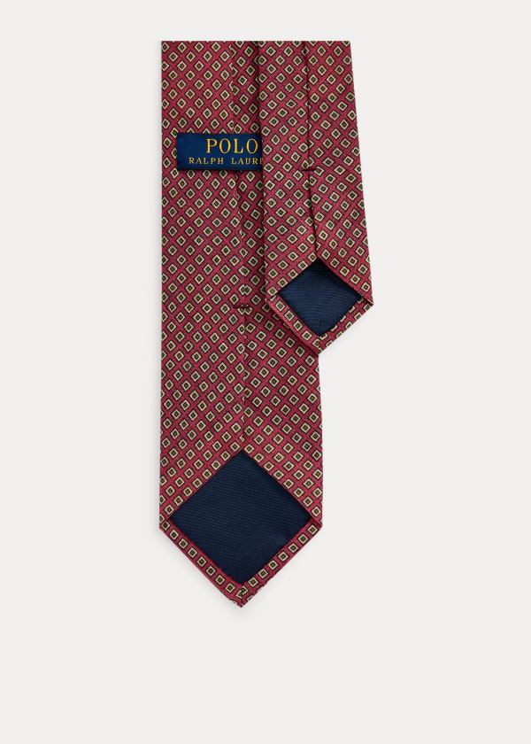 Ralph Lauren Neat Linen Narrow Tie Růžové | wImTwKxC