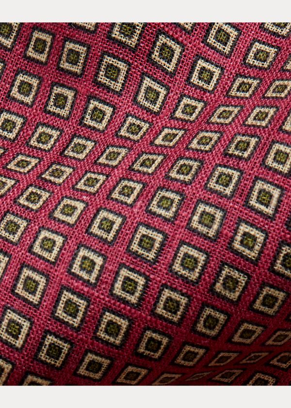 Ralph Lauren Neat Linen Narrow Tie Růžové | wImTwKxC