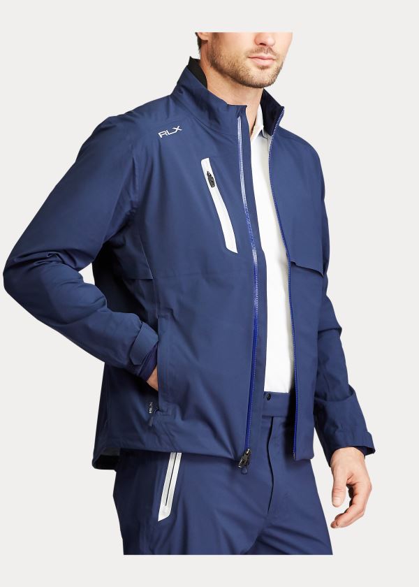 Ralph Lauren Nepromokavé Twill Jacket Tmavě Blankyt | uV2u1yQf