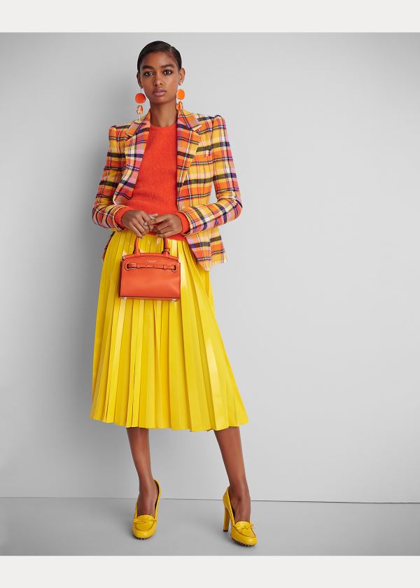 Ralph Lauren Nevina Georgette Skirt Žluté | EkzIVW1u