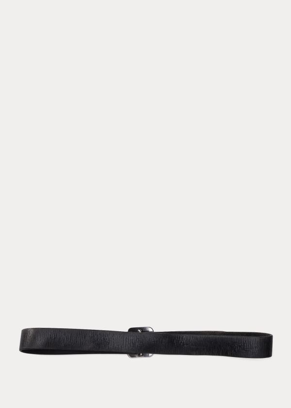 Ralph Lauren New Burlington Læder Belt Černé | cdOqW98H