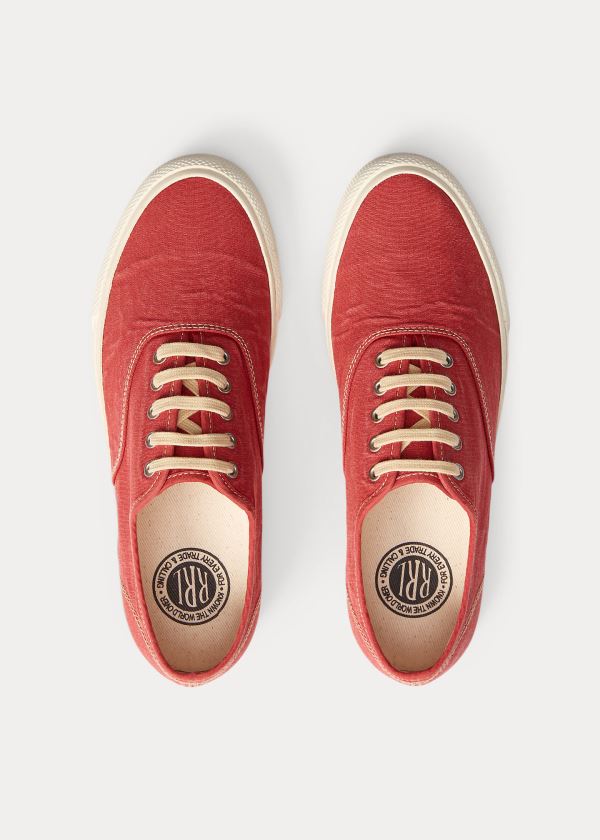 Ralph Lauren New Norfolk Platene Sneakers Červené | RhGyLCGb