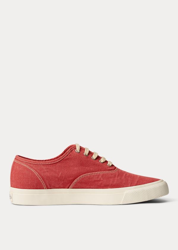 Ralph Lauren New Norfolk Platene Sneakers Červené | RhGyLCGb