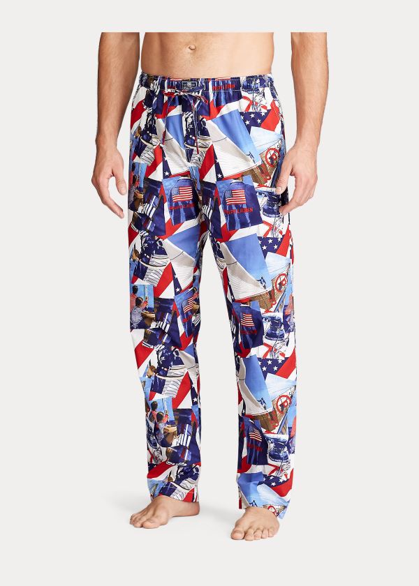 Ralph Lauren Novelty-Print Pajama Pant Viacfarebný | g40XwskB
