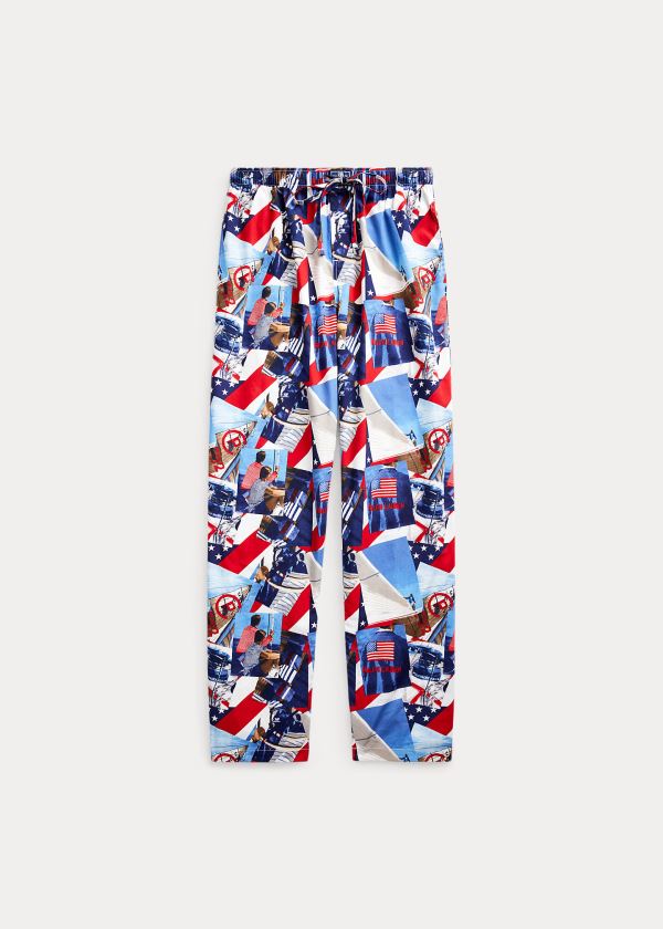 Ralph Lauren Novelty-Print Pajama Pant Viacfarebný | g40XwskB